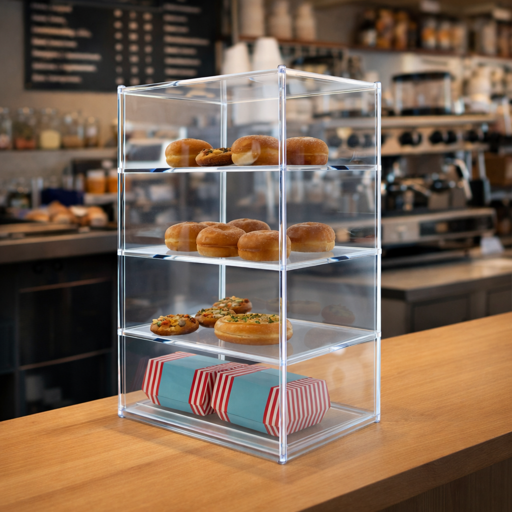 Exhibidor Pasteles 4 Niveles 30cm x 24cm x 50cm