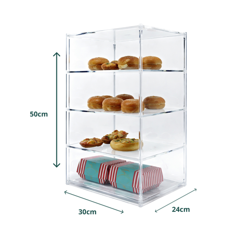 Exhibidor Pasteles 4 Niveles 30cm x 24cm x 50cm